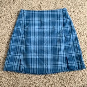 Adorable blue plaid brandy Melville (john galt) skirt